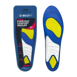 BOLDFIT insole for men women shoe sole pad shoe pad for women men gel insole for men Ankle Support (Blue)