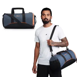Boldfit Gym Bags for Men Compact Sports Duffle for Women Unisex Duffle Bag for Carry & Travel Adjustable for Shoes Towel Duffel Sports Bag 22L - Black