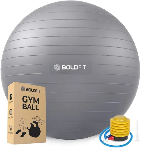 Image of BOLDFIT Gym Ball 75 Cm Exercise Ball (With Pump)