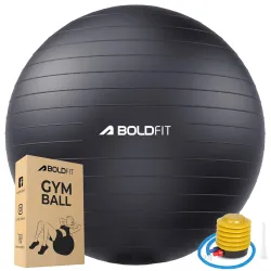 Boldfit Gym Ball for Exercise with Foot Pump, Workout Yoga for Women/Men Swiss for Balance Stability Training, Fitness-B