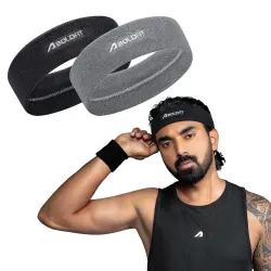 Boldfit Gym Sweat Headband Pack of 2