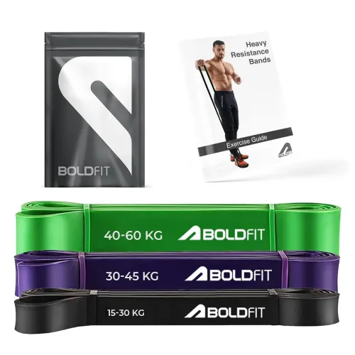 Image of Boldfit Heavy Resistance Band Set (PO3)
