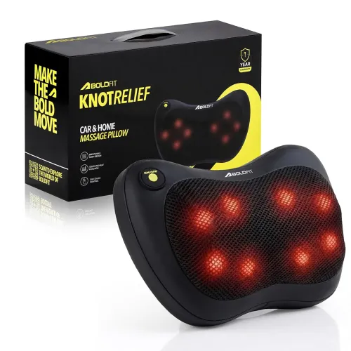 Image of Boldfit KnotRelief Electric Shiatsu Neck Back Massager with Heat