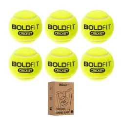 Boldfit Lightweight Rubber Tennis Balls 6 Pcs