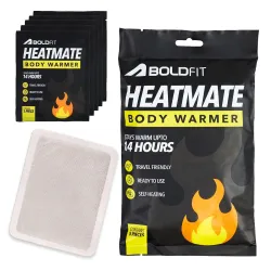 Boldfit Body Warmer Natural Heat Pad (Pack of 5), Body Warmer Patch for Men Top, Women & Kids, 14 Hours Warmth for Winte