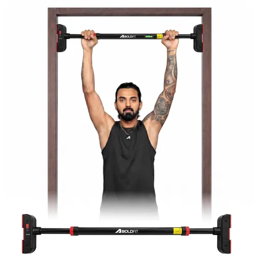 Image of Boldfit Pull Up Bar Door for Home Workout (Upto 300Kg) - Gym Equipment for Home Workout | 
