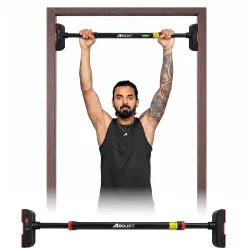 Boldfit Pull Up Bar Door for Home Workout (Upto 300Kg) - Gym Equipment for Home Workout | Adjustable Door Way Chin Up Bar for Home Workout for Kids & Adults | PullUp Bar for Men & Women | An...