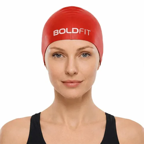 Image of Boldfit Silicone Swimming Cap for Men