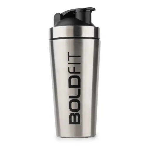 Image of Boldfit Stainless Steel Gym Shaker Bottle Shaker Bottles for Protein Shake 100% Leakproof Guarantee Protein Shaker Sippe