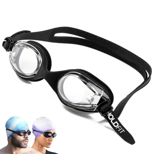 Image of Boldfit Swimming Cap Goggles with Ear & Nose Plug Set