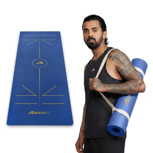 Image of Boldfit Yoga Mat for Women & Men TPE Alignment