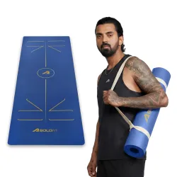 Boldfit Yoga Mat for Women & Men TPE Alignment
