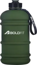 BOLDFIT 2.2L Gym Gallon Water Bottle Army Green