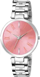 Bolun Pink Dial Stainless Steel Women’s Watch