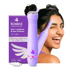 Bombae Fuzzoff Facial Hair Removal Machine | Face & Eyebrow Trimmer for women