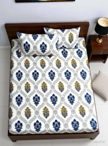 Image of Bombay Dyeing Microfiber Double Bedsheet 
