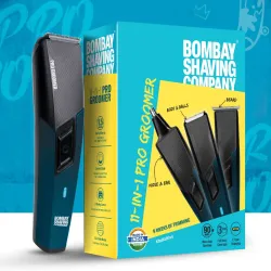 BOMBAY SHAVING COMPANY 11-in-1 Pro Groomer 90-Minute Runtime Full Body Coverage 6 Styling Combs Trimmer 90 min Runtime 