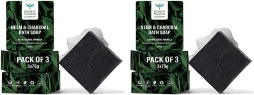 Image of Bombay Shaving Co Charcoal Neem Soap Pack of 6