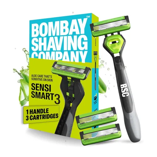 Image of Bombay Shaving Company Sensi Smart 3 Value Pack (Handle + 3 Blades Cartridge)