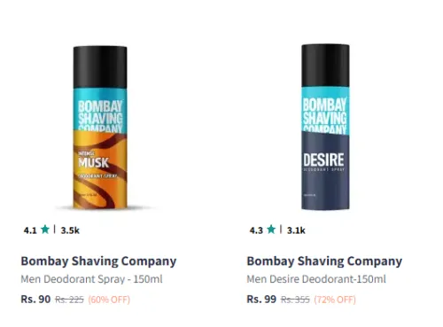 Image of Bombay Shaving Company Deodorant Starting @ ₹90