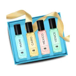 Bombay Shaving Company Luxury Perfume Gift Set | 4x20ml Eau de Parfum | Woody