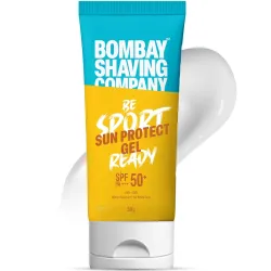 Bombay Shaving Company SPF 50+ PA+++ Sunscreen Gel for Men | No White Cast | Lightweight Aloe Vera Sun screen for All Sk