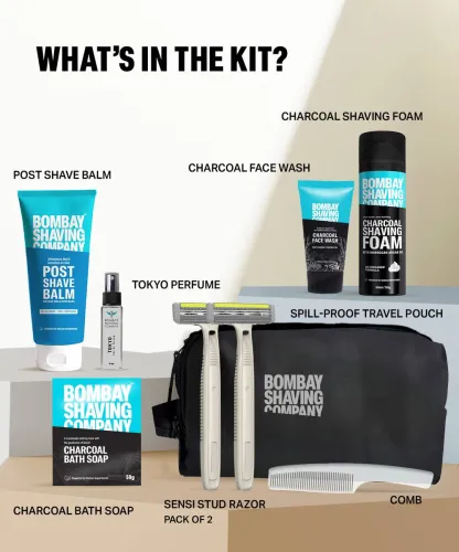Image of BOMBAY SHAVING COMPANY 9in1 Travel Shaving and Grooming Kit