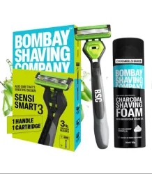 Bombay Shaving Company Set Of 2 Charcoal Shaving Foam-50 g 