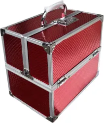 Bonanza Cosmetic Jewellery Vanity Box (Red)