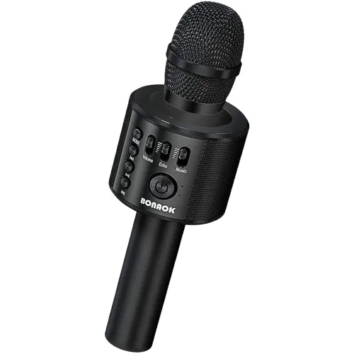Image of BONAOK Q37 Wireless Karaoke Mic – 3-in-1 Bluetooth Speaker