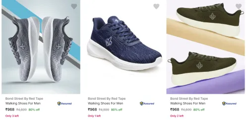 Image of Bond Street By Red Tape Men’s Sports Shoes upto 80% Discount