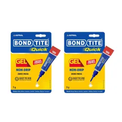 Bondtite Quick Gel Adhesive 3GM Pack of 2