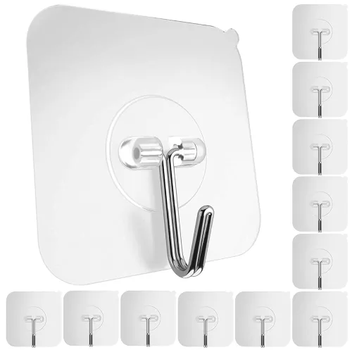Image of Boniry 10 Pcs Wall Hooks for Hanging Strong
