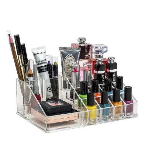 Image of Boniry Clear Cosmetic Storage Lipstick Organizer, Acrylic Makeup Storage Holder Box