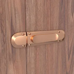 Boniry Door Latch Lock | Solid Metal Door Stopper for Bathroom, Home, Office | Easy Install, Smooth Sliding, Heavy Duty Latch (1, Rose Gold)