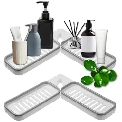 Boniry Foldable Corner Bathroom Shelf
