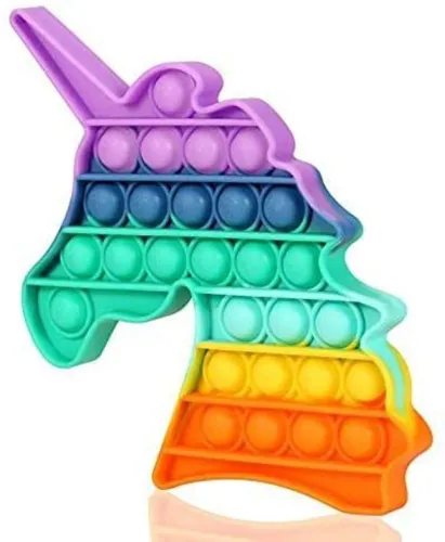 Image of BONIRY Rainbow Unicorn Pop Bubble Fidget Toy
