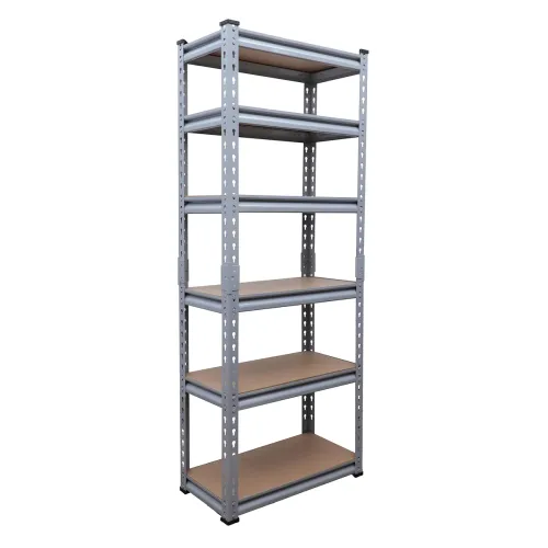 Image of BonKaso Adjustable 6-Shelf Metal Storage Rack 