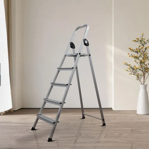 Image of BonKaso Climb Lite 5‑Step Foldable Aluminium Ladder for Home