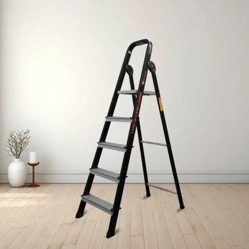 Image of Bonkaso Climb Lite Pro 5 Steps Foldable Aluminium Ladder Load Capacity upto 120kg