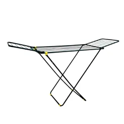 BonKaso Foldable Cloth Drying Stand for Drying Clothes 3-Way Folding with 20 Drying Rails