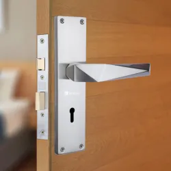 BonKaso Ky1300 Premium Zinc Heavy Duty Mortise Lever Main Door Lock Set * Set of 1