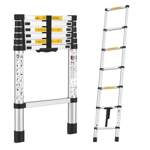 Image of BonKaso VertiPro 2M(6.5Ft) Telescopic Ladder