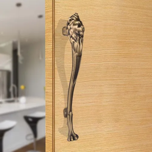 Image of BonKaso Aluminum Lion Shape Push Pull Door Handle