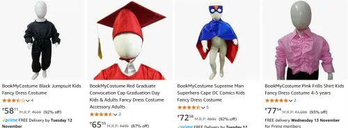 Image of Book My Costume Kid's Fancy Costumes Starting at ₹58 @ #Amazon  