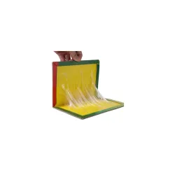 Book Sticky Insect Trap (Yellow, 6.5 x 8 Inch, Large Size) - Pack of 1 Design May Different