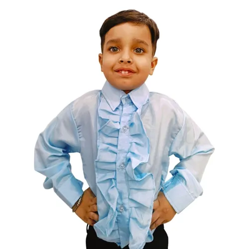 Image of BookMyCostume Blue Frills Shirt 