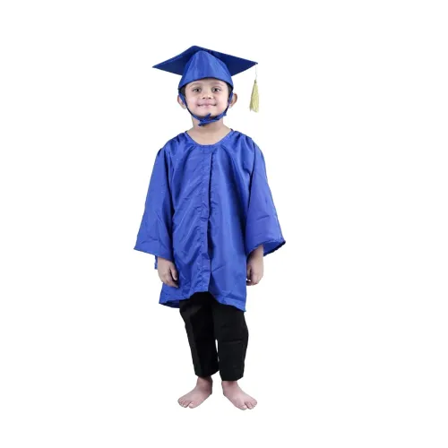 Image of BookMyCostume Blue Graduation Gown Kids