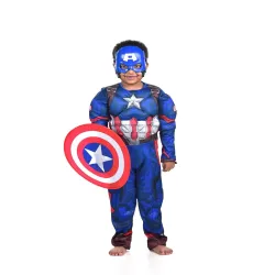 BookMyCostume Plastic American Superhero Kids Fancy Dress Costume