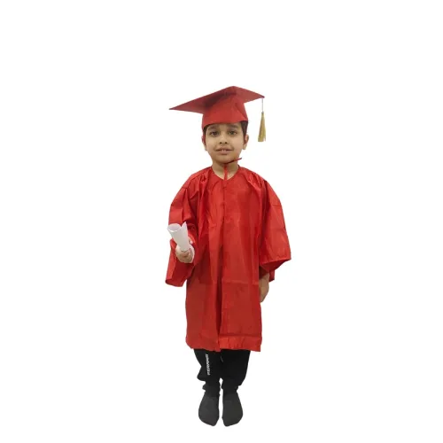 Image of BookMyCostume Red Graduate Kids Dress